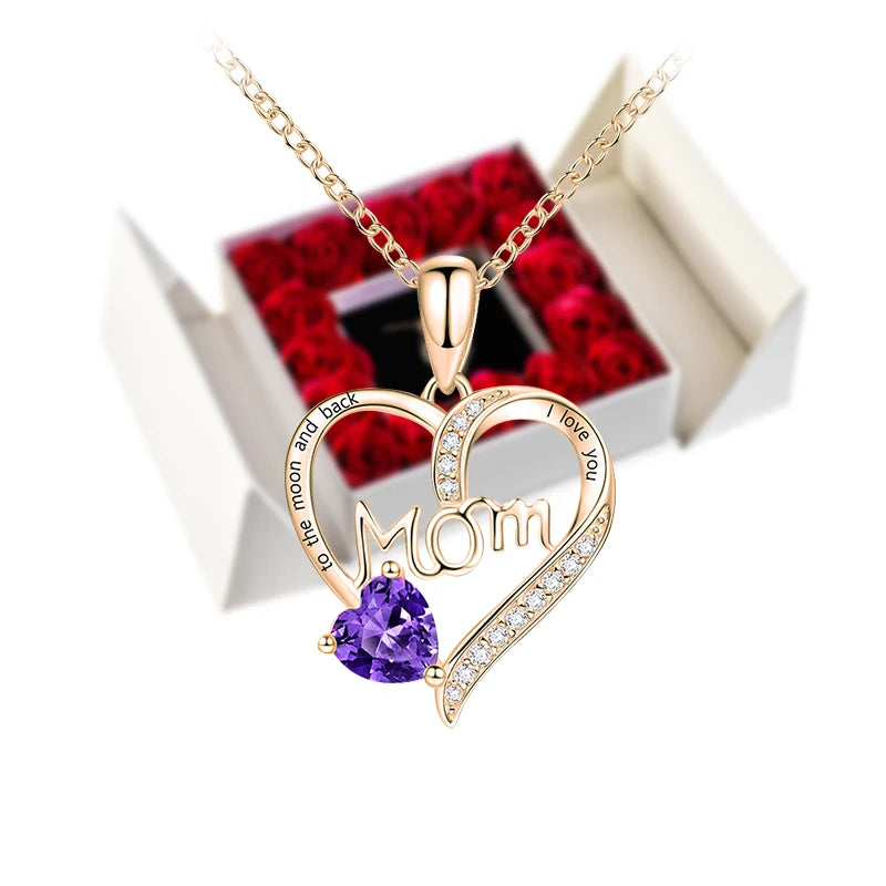 Eternal Rose Gift Box with Necklace