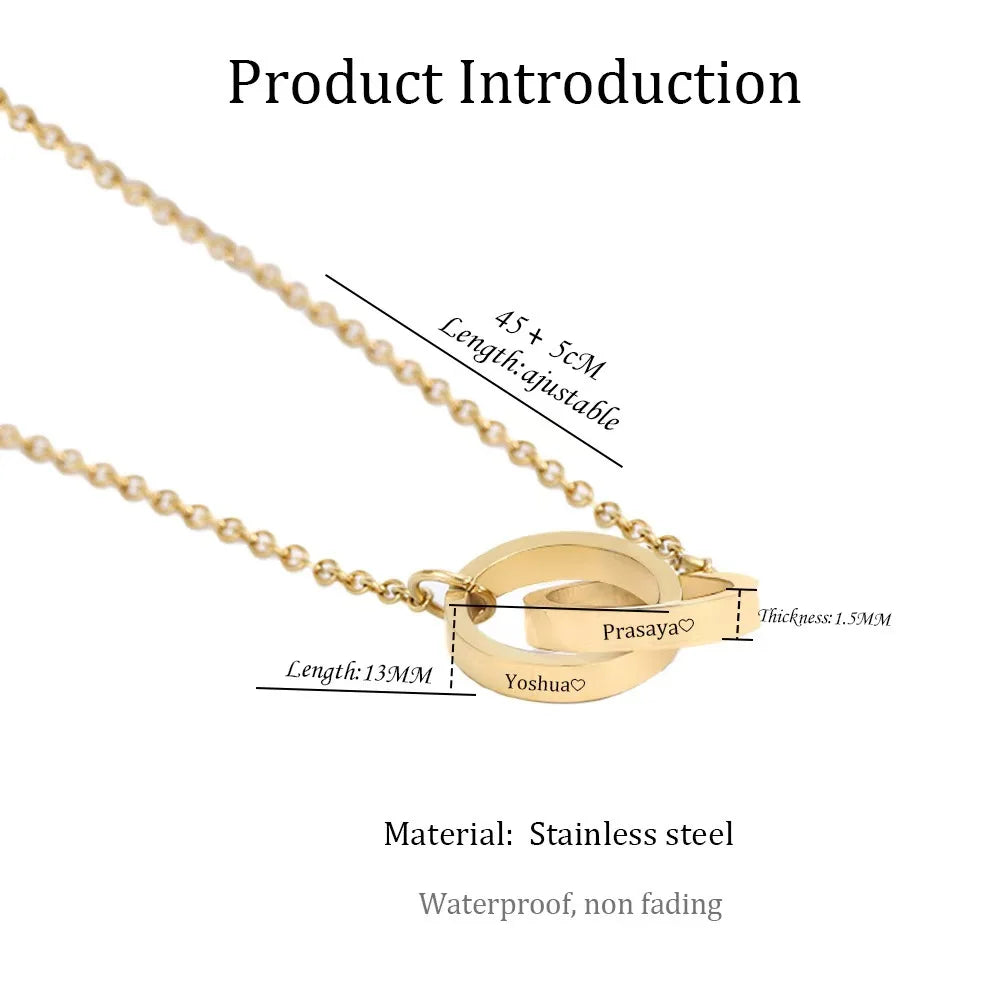 Personalized Custom Engraved Name Necklace